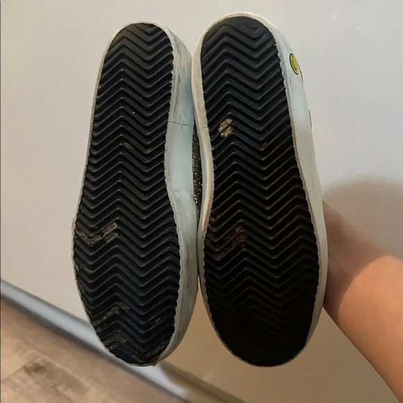 Golden Goose Girl’s Old School Glitter & Suede Grip-Strap Sneakers size EU 32 - Picture 9 of 9